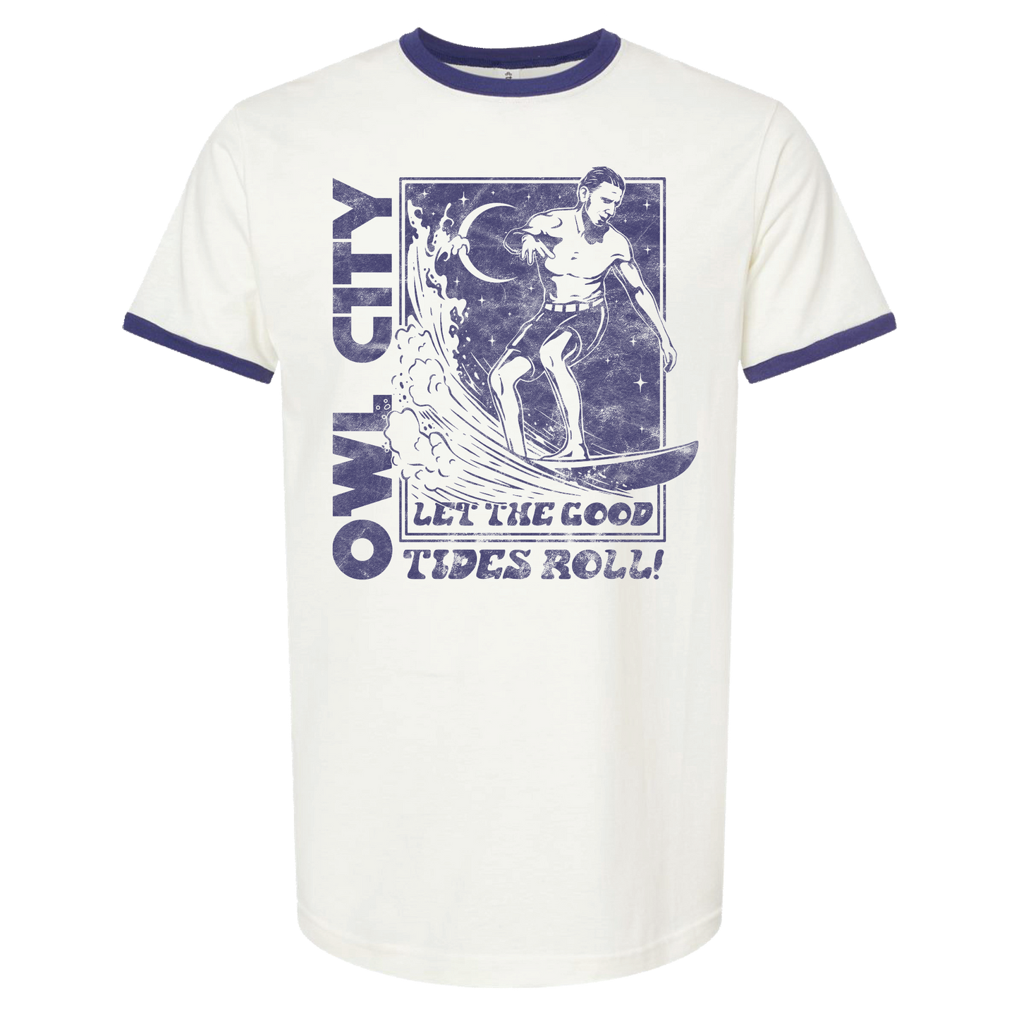 Let the Good Tides Roll Ringer Tee