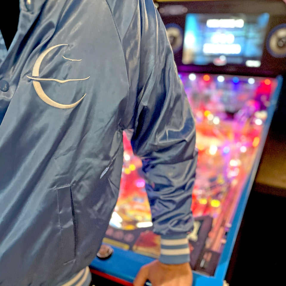 Embroidered Emblem Bomber Jacket