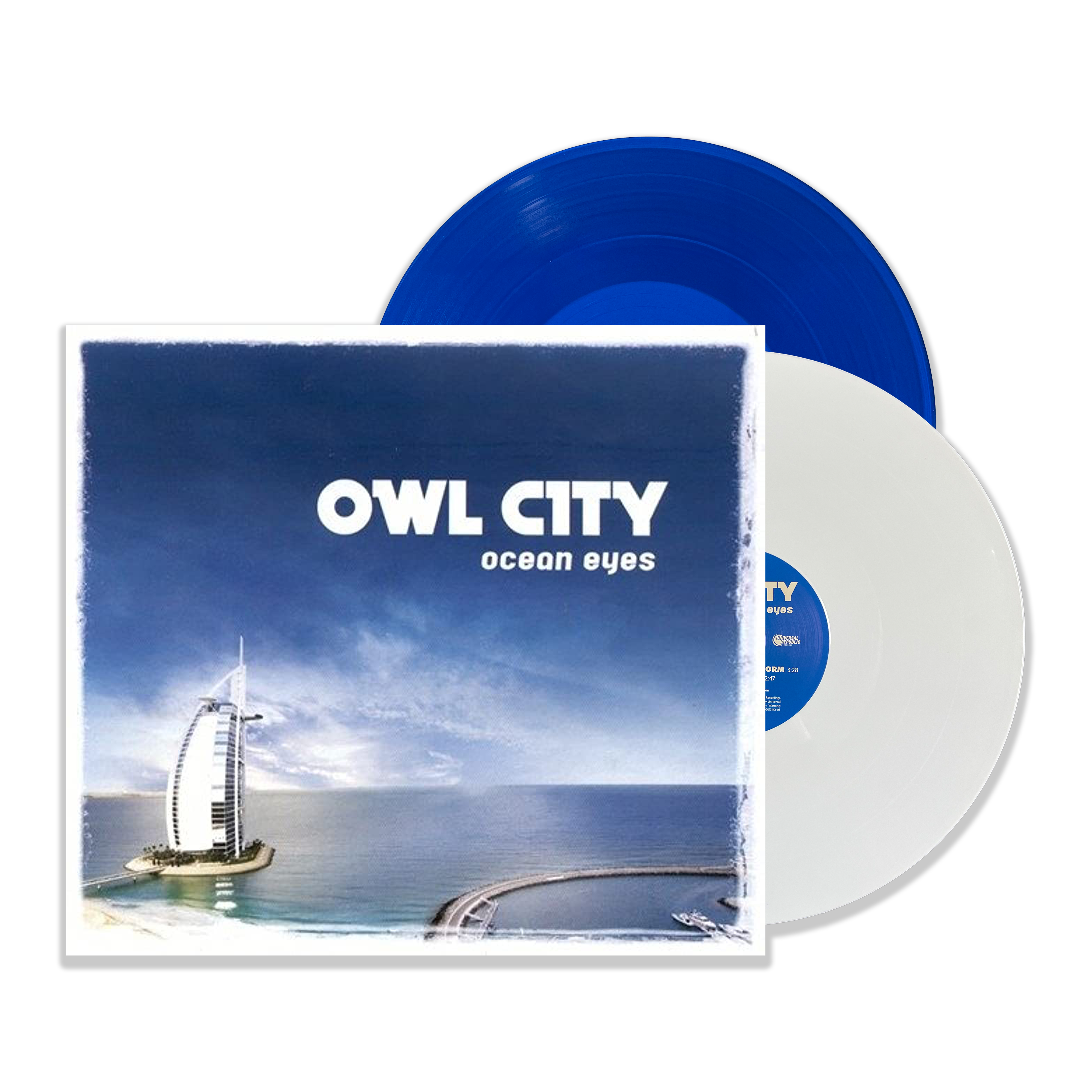 Ocean Eyes Double LP - White & Transparent Blue – Owl City Official  Merchandise